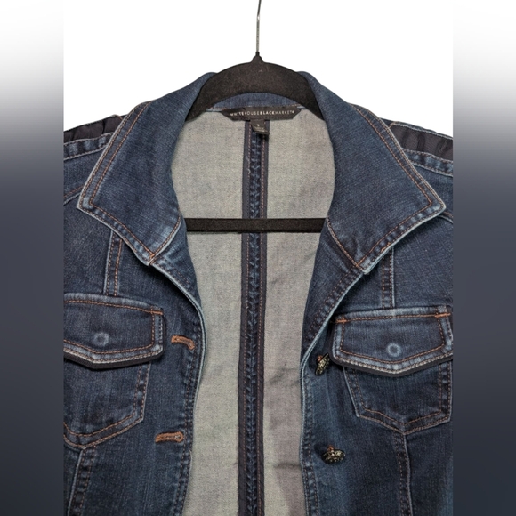 White House Denim Blue Women's Jacket - Picture 4 of 6